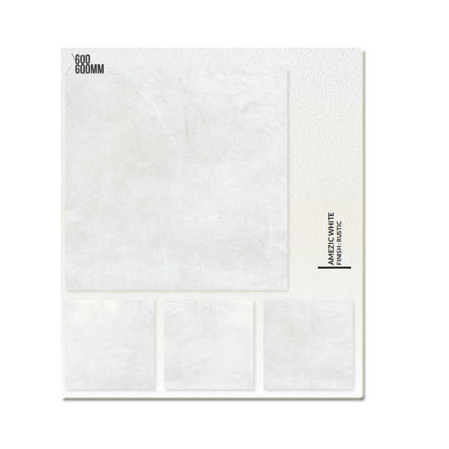 Gạch Lát 60x60 Trắng Vân Marble Mài Bóng Rustica - Daisan Store