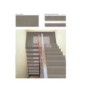 Gạch lát cầu thang sứ 4 feet 1200X300/1200X200 mm Độ dày hoàn thiện bóng Gạch bậc thang và bậc đứng toàn thân tráng men - Daisan Store