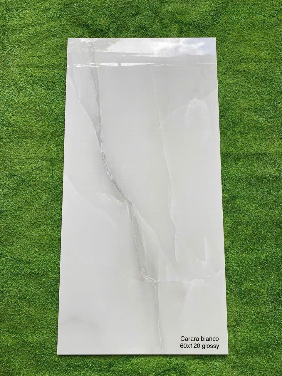 Gạch lát nền Ấn Carara bianco Xám vân đá KT 60x120cm - Daisan Store