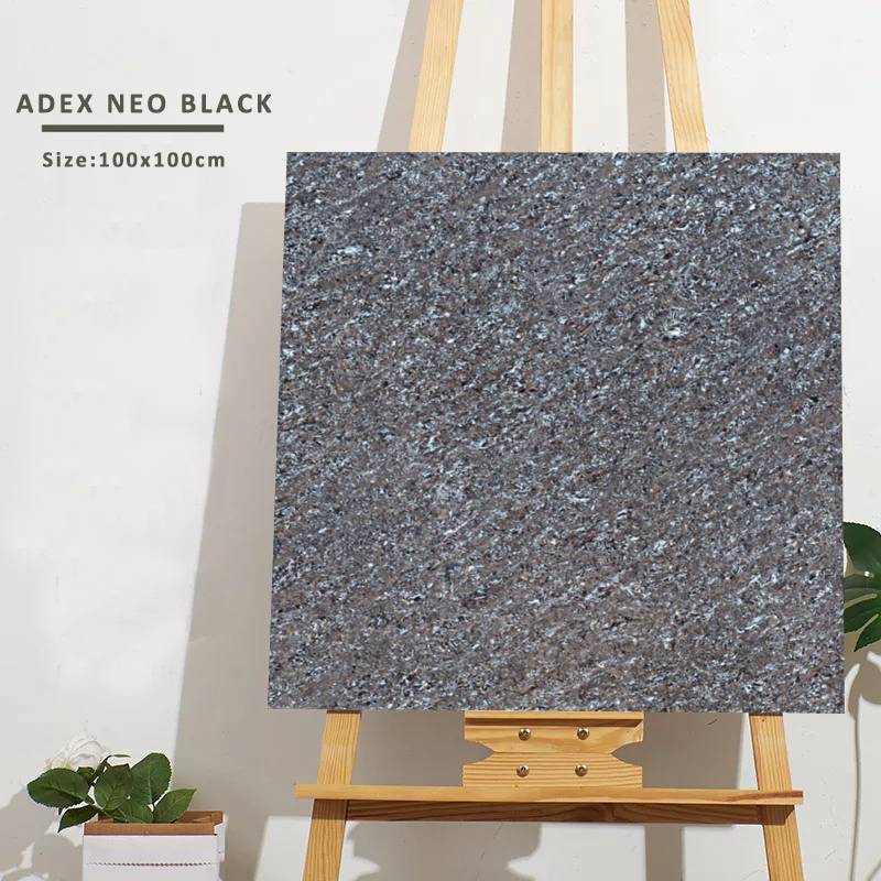 Gạch lát nền Ấn Độ men bóng 800x800mm ADEX NEO BLACK - Daisan Store