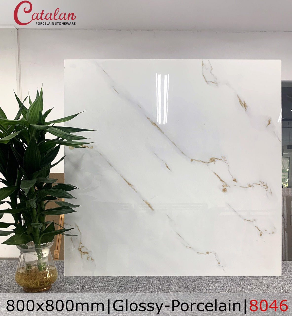 Gạch lát nền Catalan 80×80 khói vàng 8046 - Daisan Store