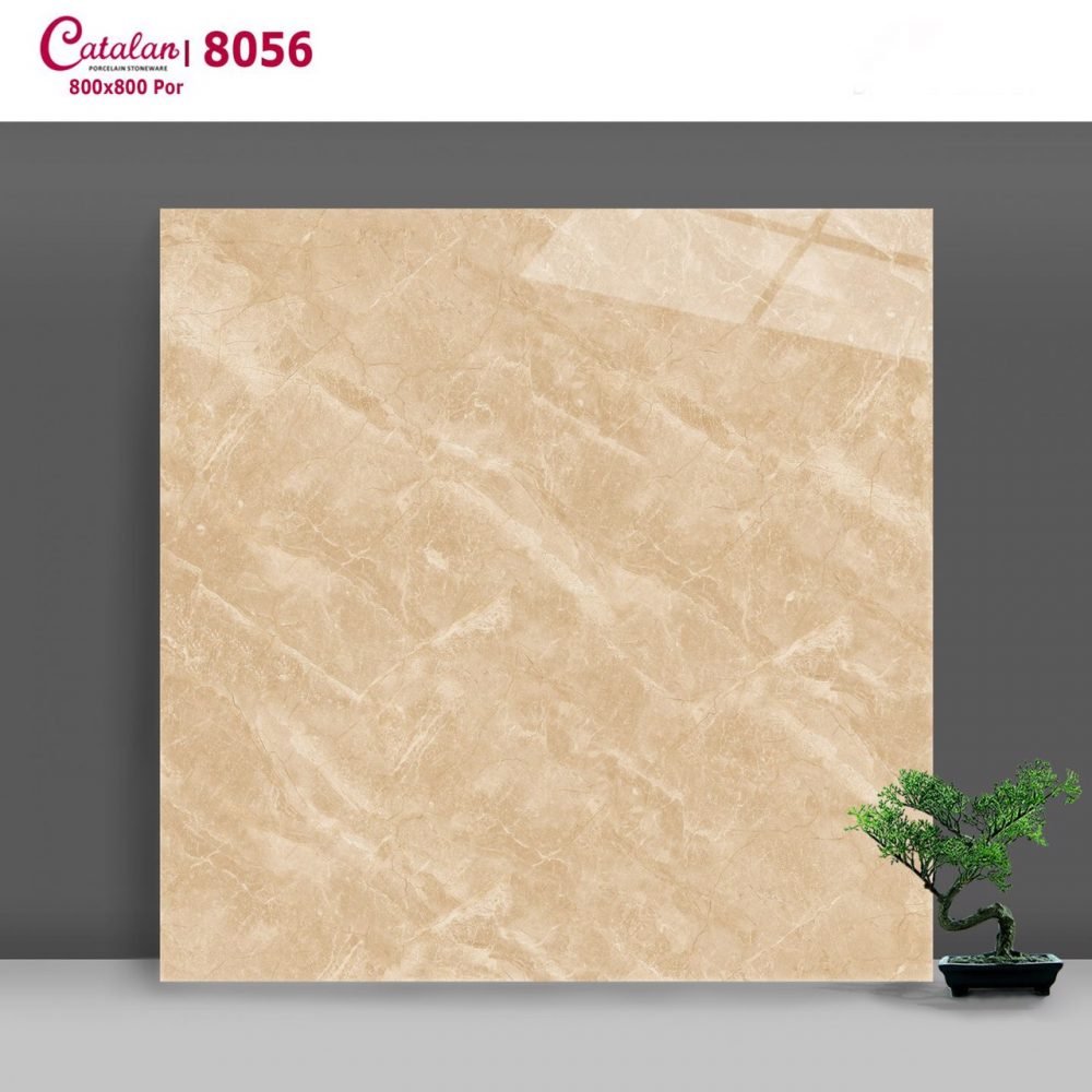 Gạch lát nền Catalan 80×80 vân đá vàng 8056 - Daisan Store