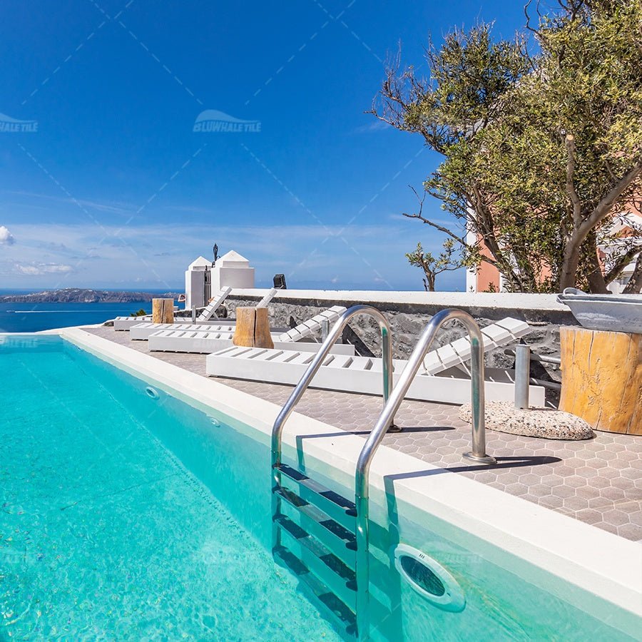 Gạch lát nền hình lục giác mờ in phun Bluwhale - Daisan Store