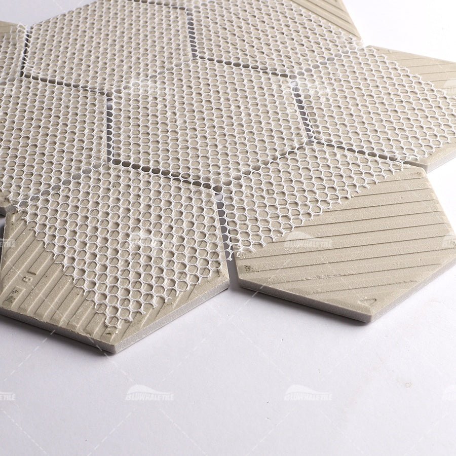 Gạch lát nền hình lục giác mờ in phun Bluwhale - Daisan Store