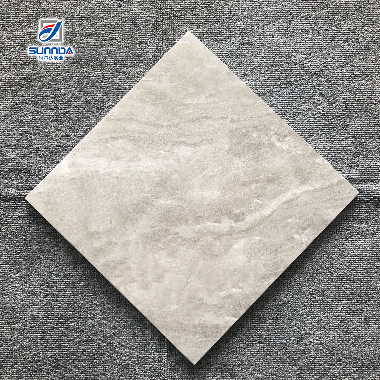 Gạch lát nền men mờ chống trơn, phong cách rustic, màu xám xi măng, vân đá cẩm thạch, kích thước 600x600 - Daisan Store