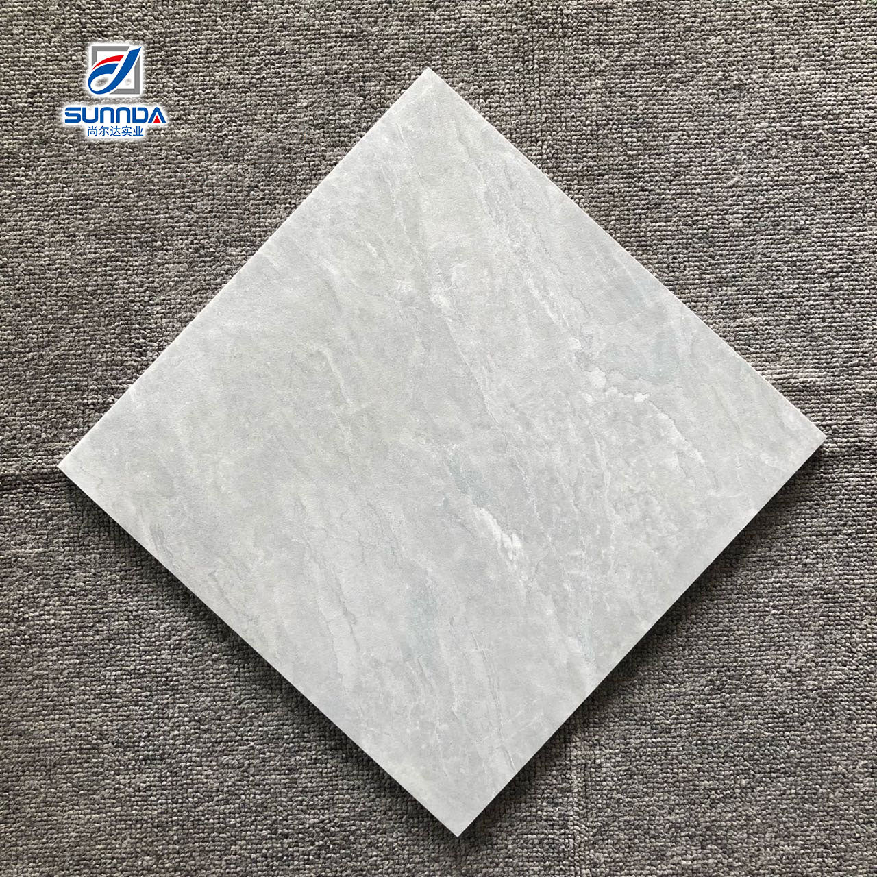 Gạch lát nền men mờ chống trơn, phong cách rustic, màu xám xi măng, vân đá cẩm thạch, kích thước 600x600 - Daisan Store