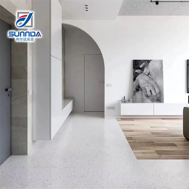 Gạch lát nền men sứ trắng xám, cỡ 600*600 và 600x1200 mm, giả đá cẩm thạch - Daisan Store