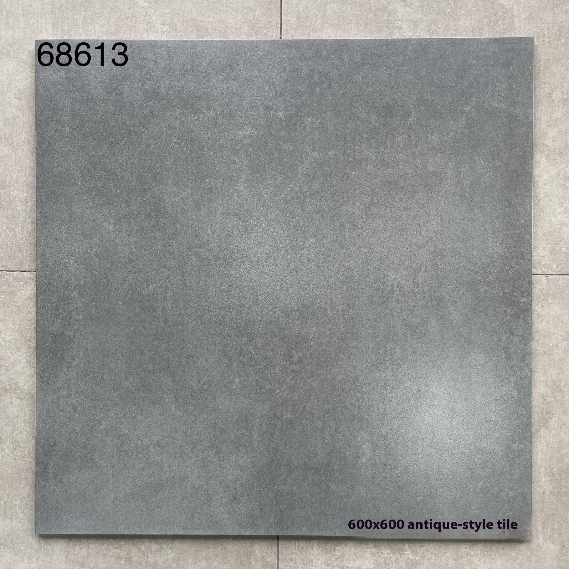 Gạch lát nền nhà màu xám xi măng mờ giả cổ 600*600 - Daisan Store