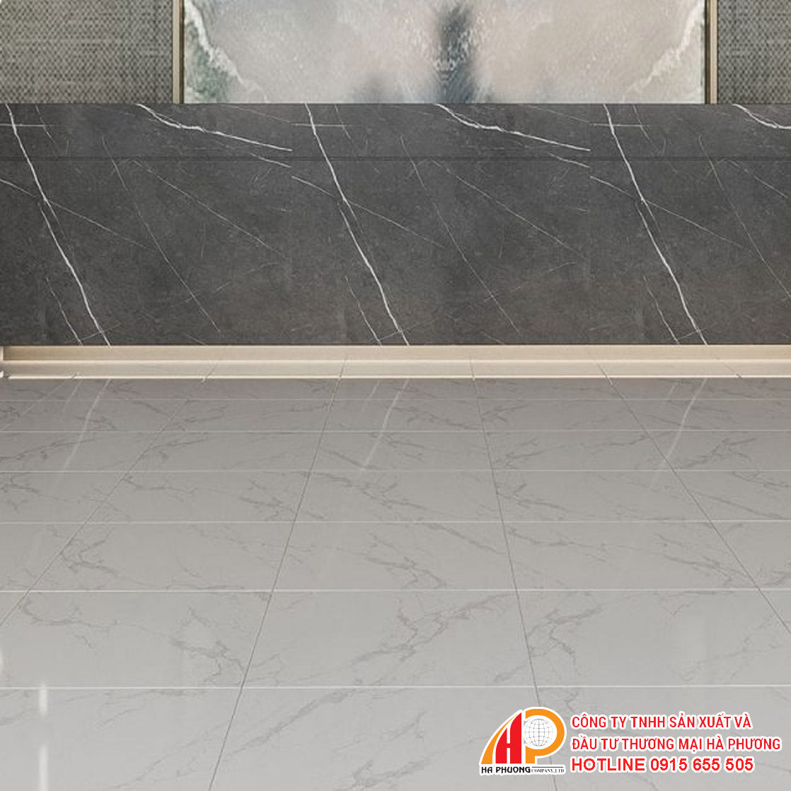 Gạch lát nền trắng khói Thạch Bàn TGB80 - 0225 - Daisan Store