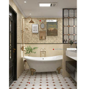 Gạch lát nền tường màu Maillard kiểu Pháp hiện đại chống trơn 400X800 đá vôi Lyme - Daisan Store