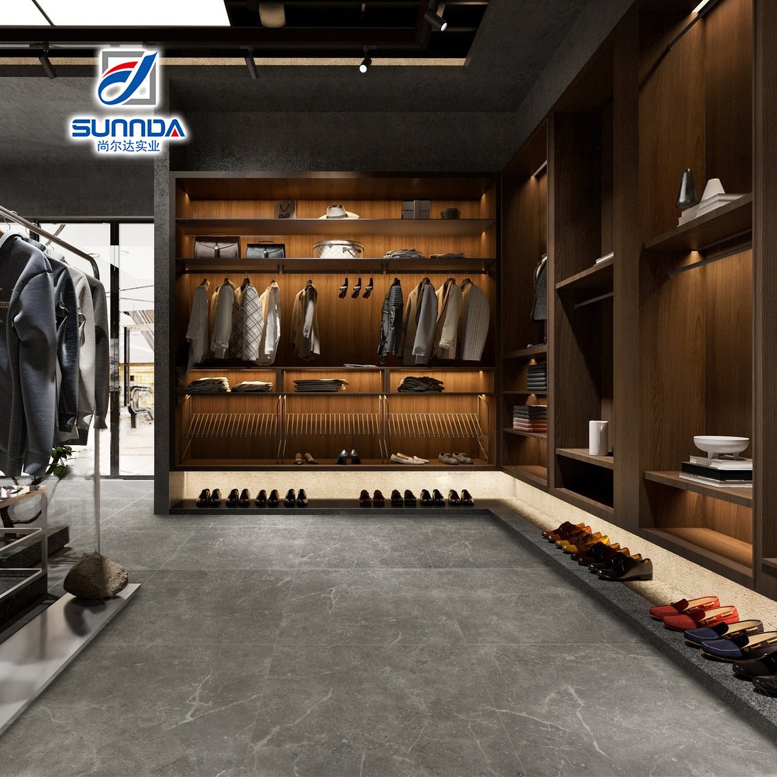 Gạch lát sàn 24x24 men bóng kính vân đá cẩm thạch sáng - Daisan Store