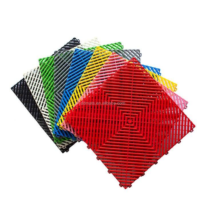 Gạch lát sàn chống trượt Gạch lát sàn nhà để xe liên kết Gạch lát sàn mô - đun Nhựa PP PVC Công nghiệp Trong nhà Tòa nhà văn phòng - Daisan Store