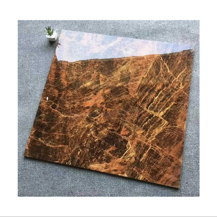 Gạch lát sàn đá cẩm thạch bóng hiện đại sang trọng tráng men đánh bóng 600x600 800x800 Porcelanto cổ điển chống trượt trang trí nội thất - Daisan Store