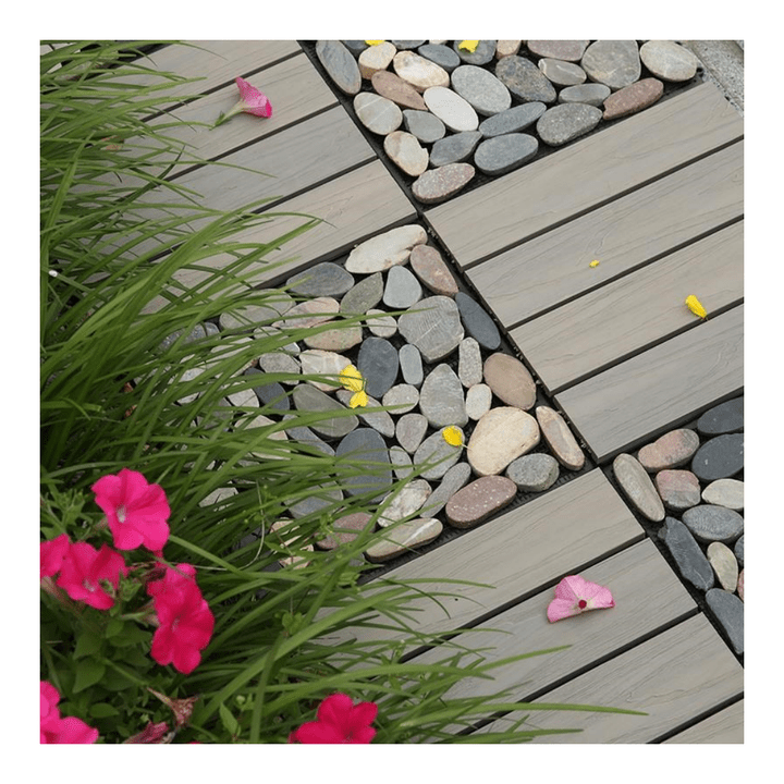 Gạch lát sàn đá sân vườn tự nhiên ngoài trời OMK màu sáng DIY Sàn ngoài trời Gạch lát sân Gạch lát sàn liên kết - Daisan Store