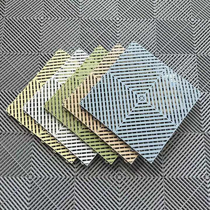 Gạch lát sàn nhà để xe hiện đại Hệ thống mô - đun Gạch lát sàn nhà để xe bằng nhựa Xưởng lắp ghép Gạch PP cho bãi đậu xe - Daisan Store