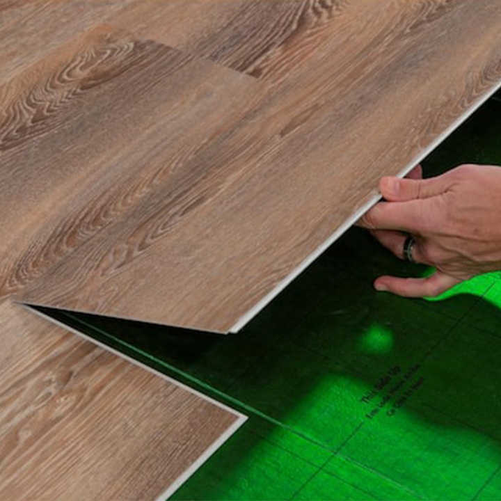 Gạch lát sàn nhựa vinyl phủ UV, sàn nhựa Spc, sàn nhựa Spc lõi cứng sang trọng dày 22mm, có lớp lót - Daisan Store