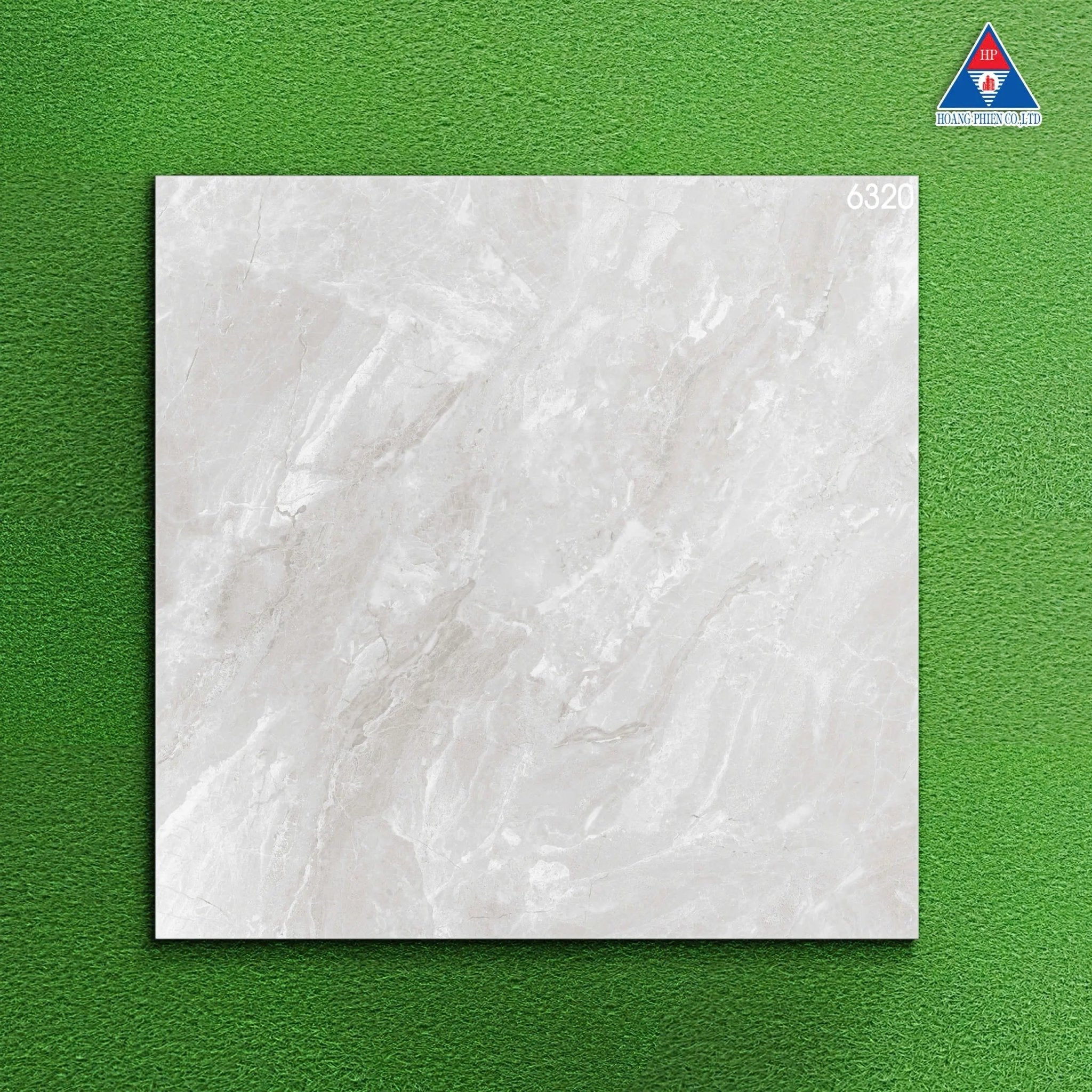 Gạch lát Việt Nam, Xương đá kem bóng, mã 6320, KT 600x600mm (4 viên/thùng/1,44m2) - Daisan Store