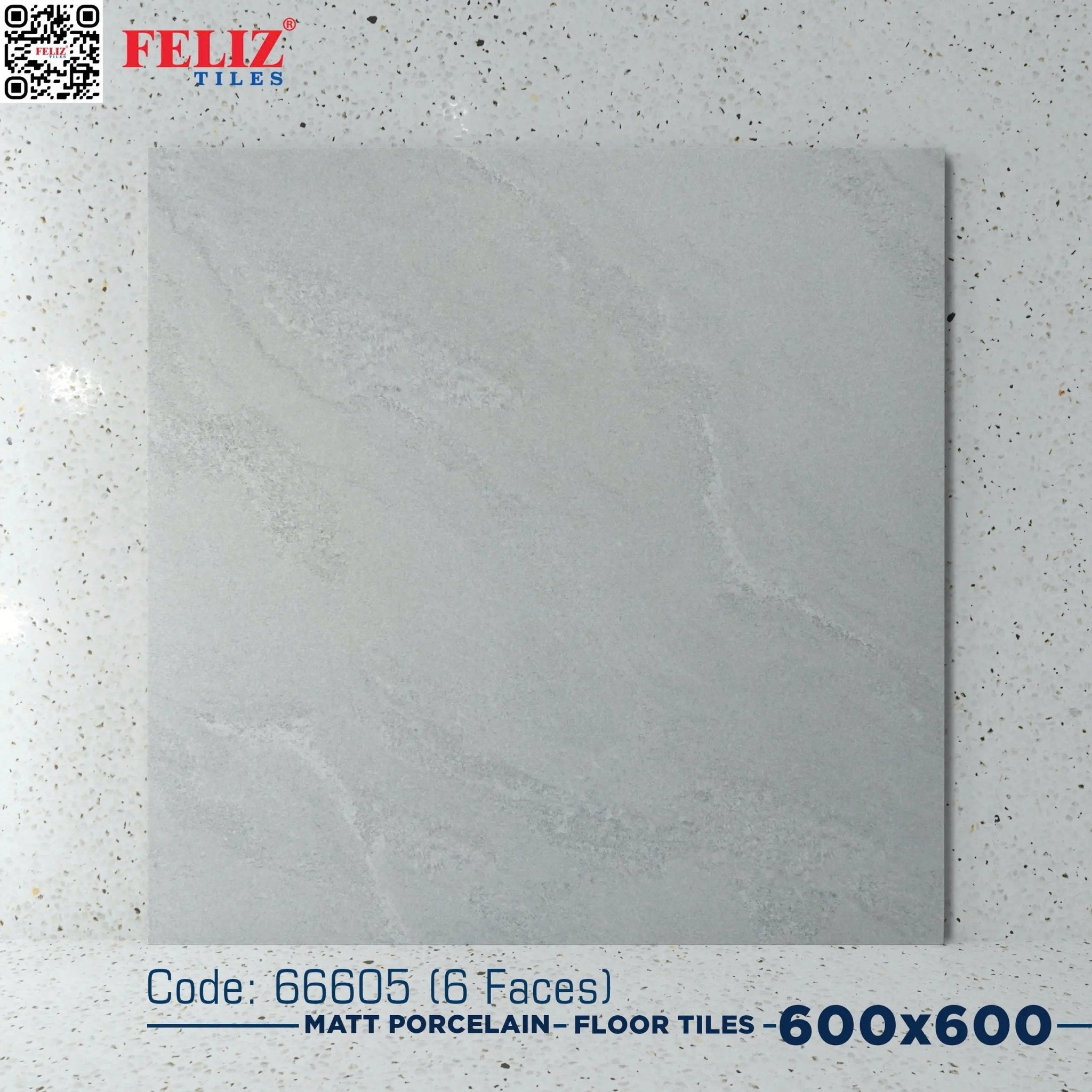 Gạch lát Việt Nam, Xương đá xám mờ, mã 66605, KT 600x600mm (4 viên/thùng/1,44m2) - Daisan Store