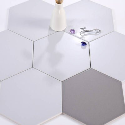 Gạch lục giác xám nhạt mờ 200x230x115mm mã M23202 - A ( 23008 ) - Daisan Store