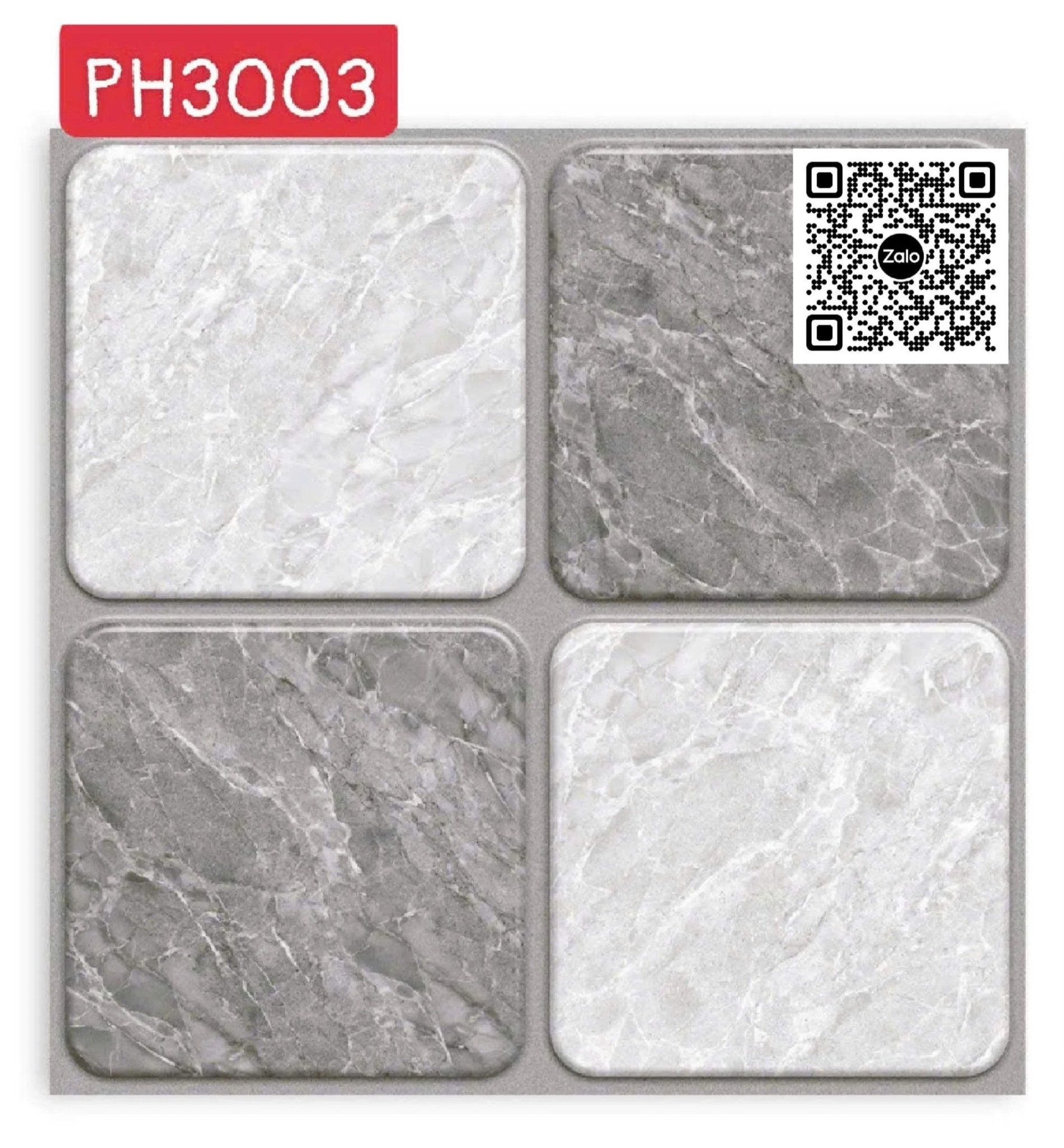 Gạch Men 30x30 Ốp Lát Toilet xám vân đá 3003 - Daisan Store