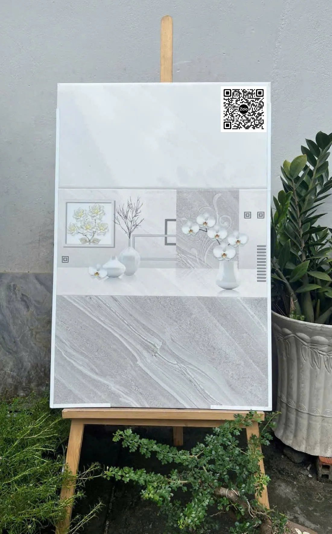 Gạch Men 30x60 Ốp Tường Giá Rẻ xám vân trắng - Daisan Store