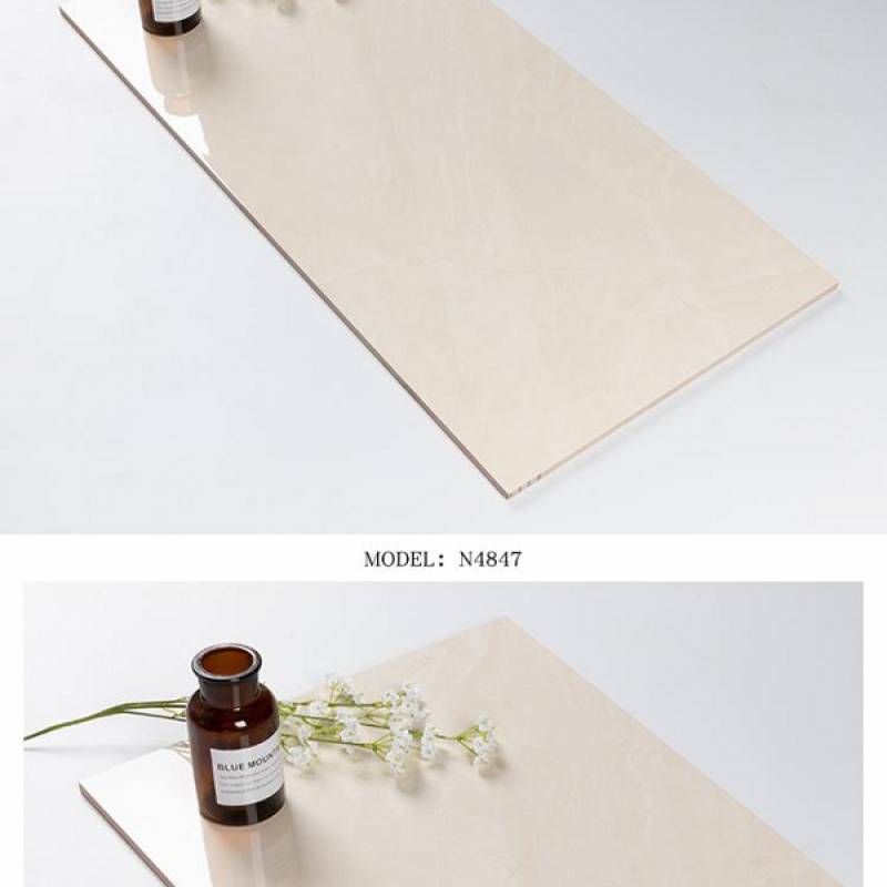 Gạch men bóng ốp tường phòng tắm 400x800mm N4847 màu vàng - Daisan Store