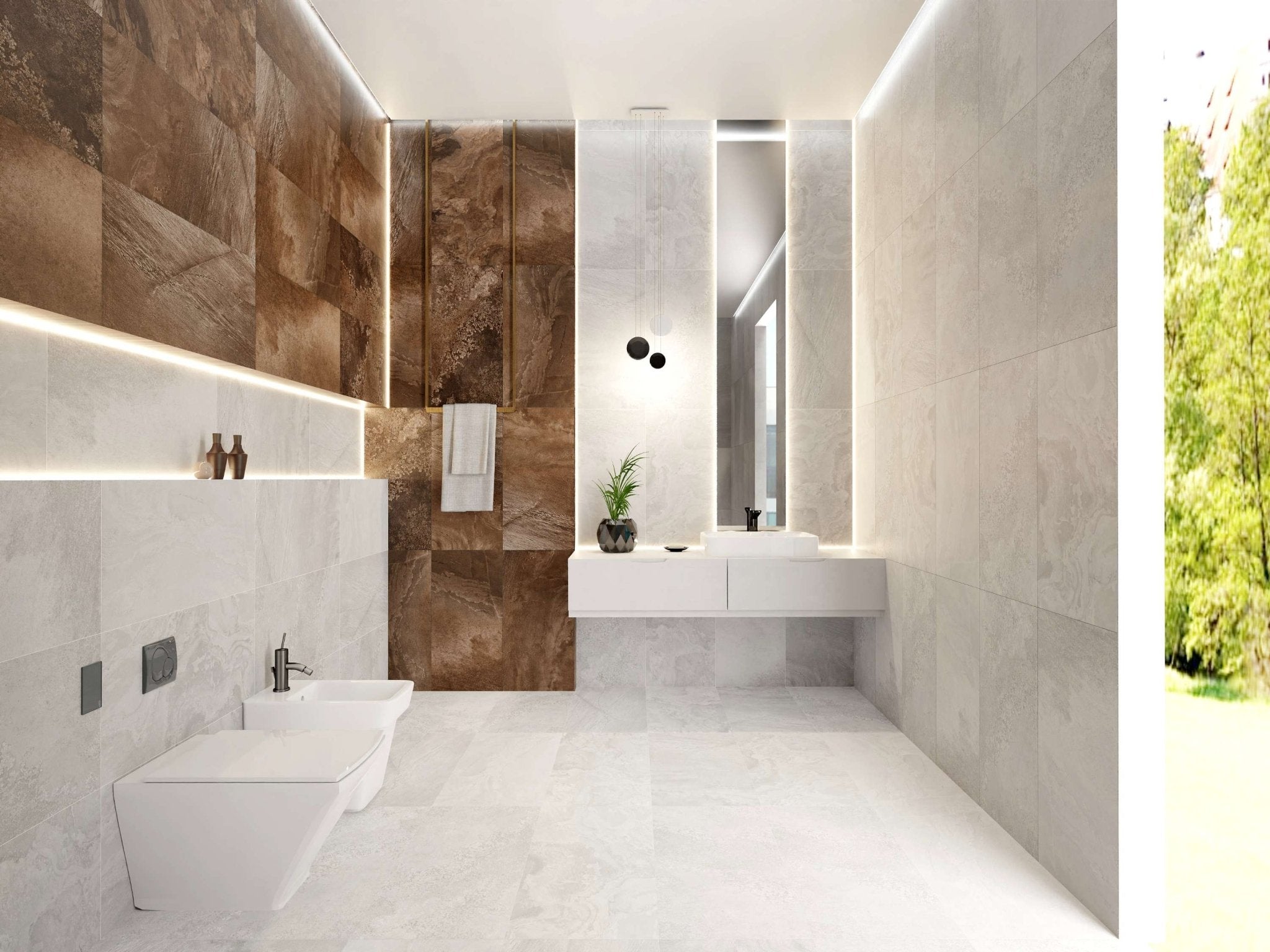 Gạch Men Matt Tinh Thể Nhạt 400x800 Mã C48CD702 - Daisan Store