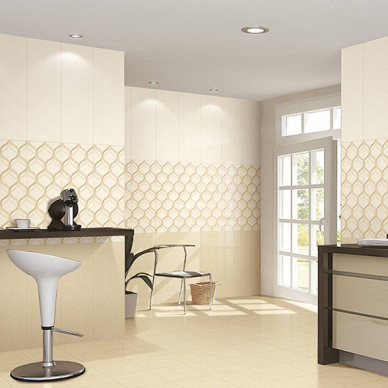 Gạch men ốp tường 300 x 800mm 800B1A màu vàng nhạt - Daisan Store