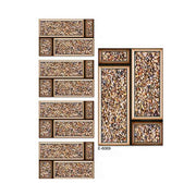 Gạch men sứ chất lượng tuyệt hảo, màu nâu bóng cao, ốp tường nội thất, ốp tường ngoại thất, trang trí sàn tường - Daisan Store