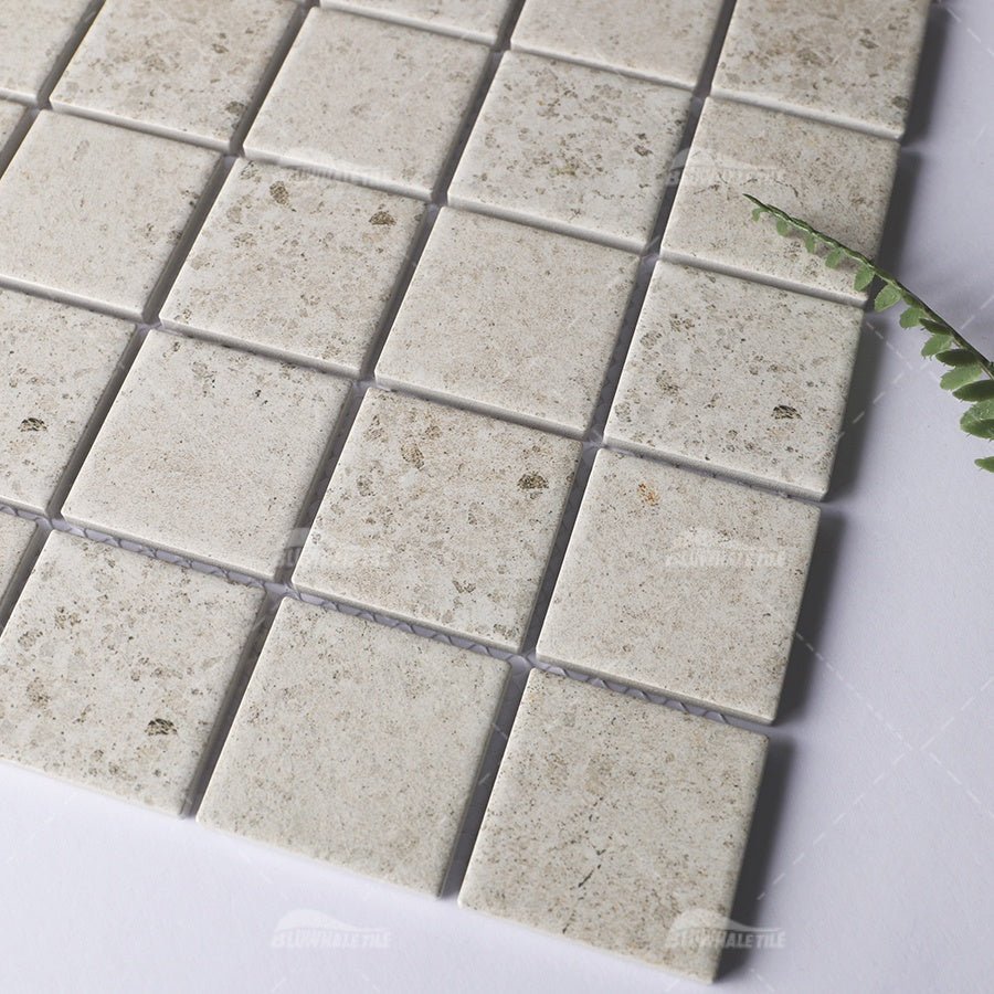 Gạch men sứ in phun chống trơn giá sỉ nhà máy Bluwhale, gạch ốp hồ bơi Foshan - Daisan Store