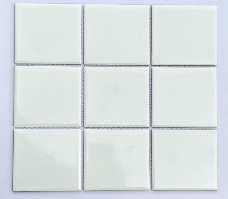Gạch Mosaic 10x10 Men Bóng Màu Trắng - Daisan Store