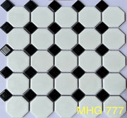Gạch Mosaic Bát Giác Trắng Ô Nhỏ mã MHG 777 - Daisan Store