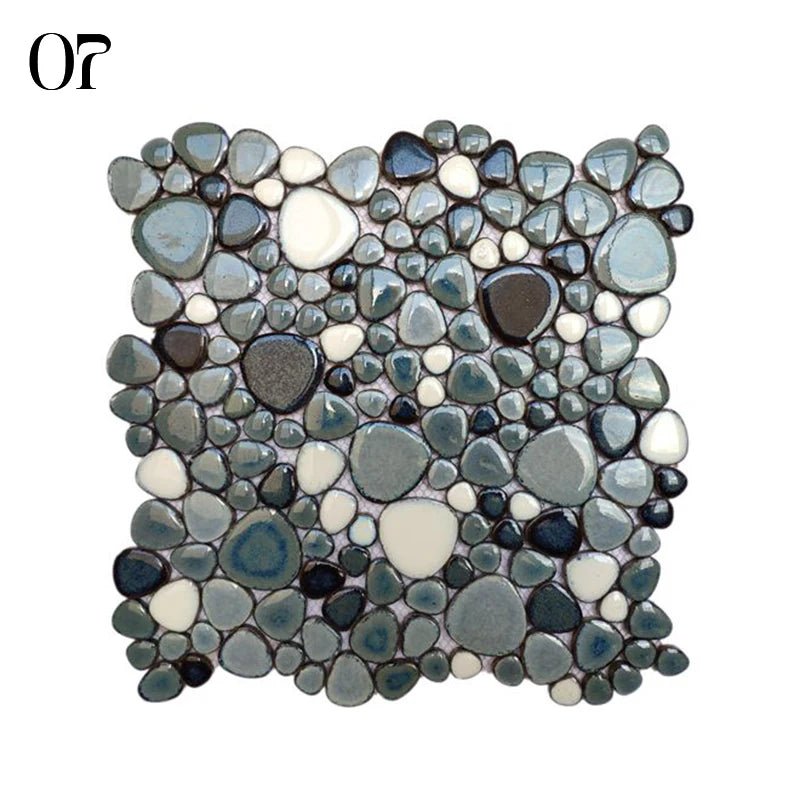 Gach Mosaic Ceramic 30x30cm Xanh Trang KhongTruot Phong Tam - Daisan Store