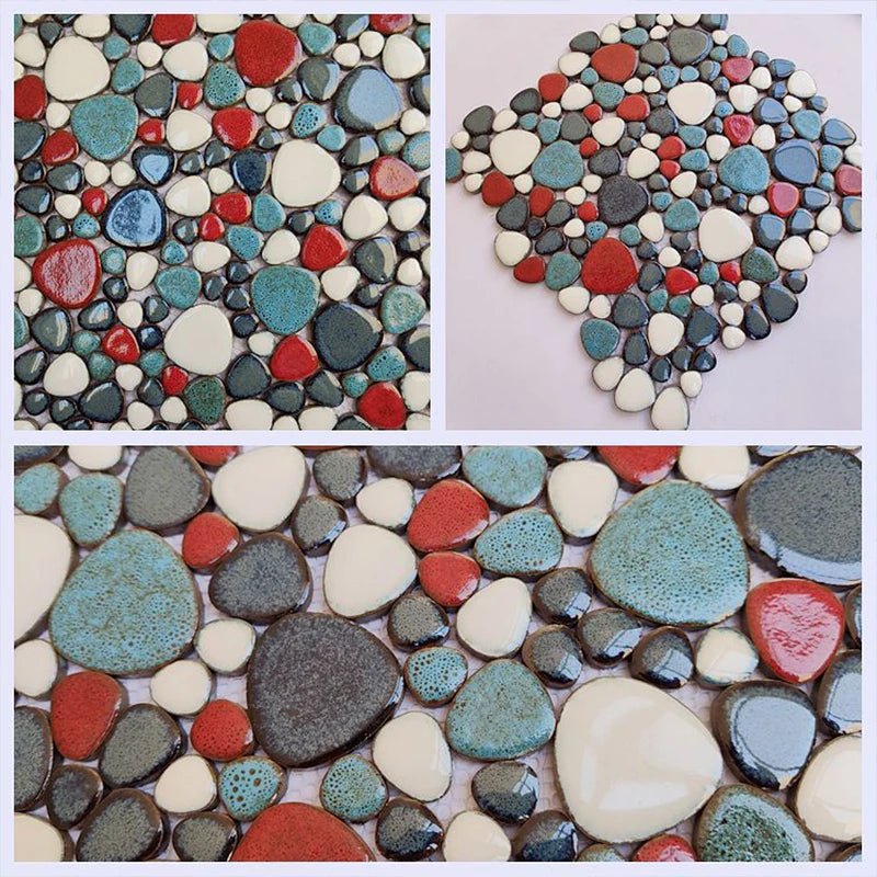 Gach Mosaic Ceramic 30x30cm Xanh Trang KhongTruot Phong Tam - Daisan Store