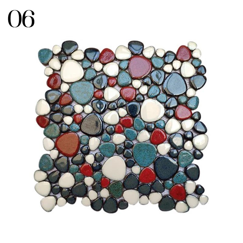 Gach Mosaic Ceramic 30x30cm Xanh Trang KhongTruot Phong Tam - Daisan Store