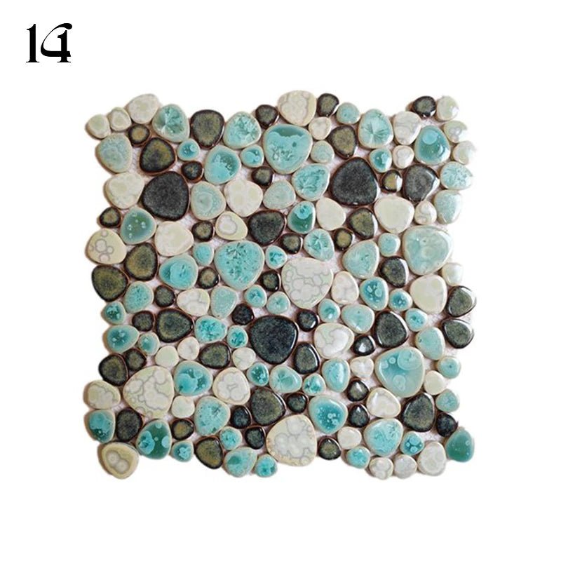 Gach Mosaic Ceramic 30x30cm Xanh Trang KhongTruot Phong Tam - Daisan Store