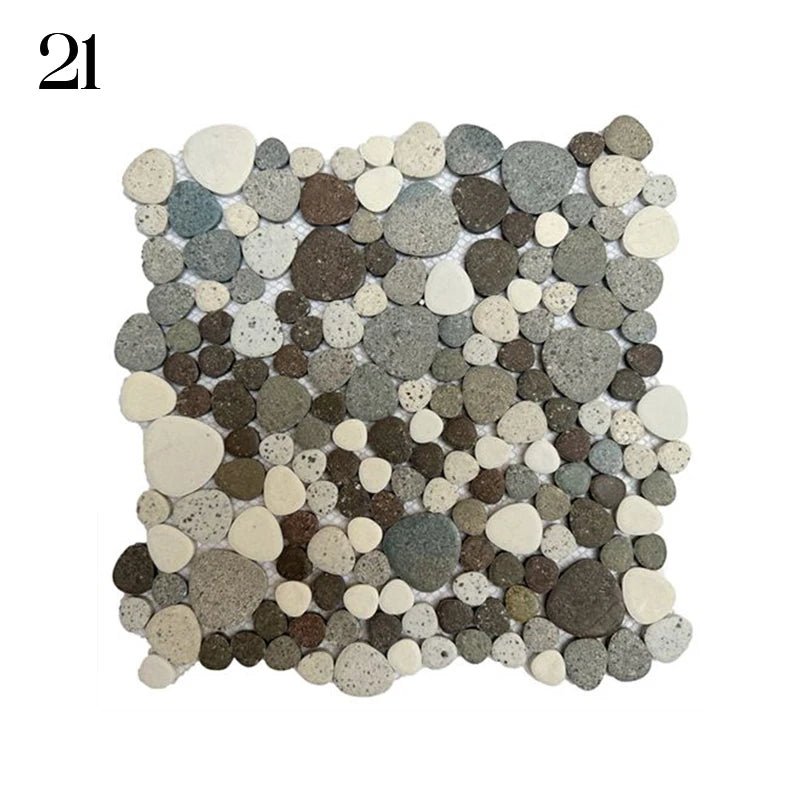 Gach Mosaic Ceramic 30x30cm Xanh Trang KhongTruot Phong Tam - Daisan Store