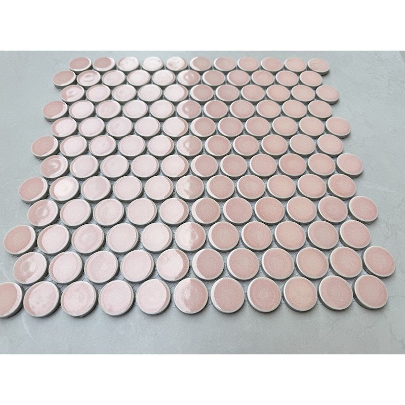 GẠCH MOSAIC CHẤM BI MÀU HỒNG CB 592 - Daisan Store