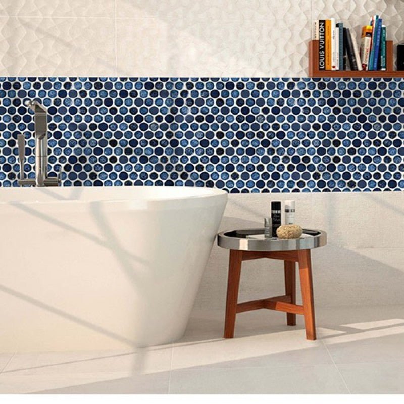 GẠCH MOSAIC CHẤM BI MÀU XANH DƯƠNG CB 128 - Daisan Store