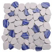 Gạch mosaic đá cẩm thạch Cobblestone cao cấp OMK Factory trang trí nhà sang trọng - Daisan Store