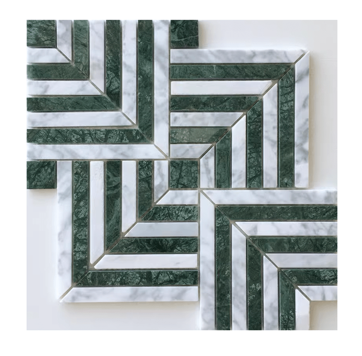 Gạch mosaic đá cẩm thạch tia nước Mosaic đá tự nhiên Mosaic đá cẩm thạch cho nhà bếp cho sàn cho phòng tắm cho tường - Daisan Store