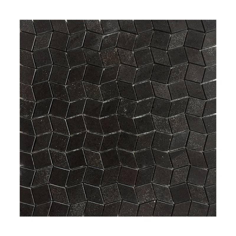 Gạch mosaic đá hình thoi 283x283mm màu đen - Daisan Store
