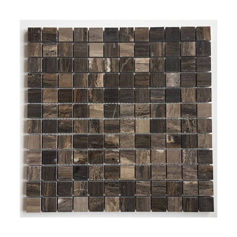 Gạch mosaic đá hình vuông 298x298mm màu nâu - Daisan Store