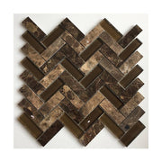 Gạch mosaic đá xương cá 305x325mm màu hỗn hợp - Daisan Store