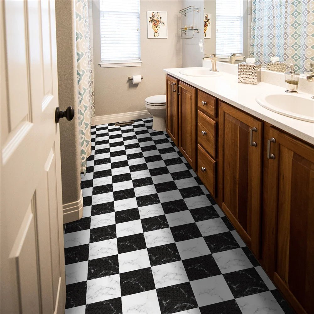 Gach Mosaic Den Trang Marble Dan San Nha Bep DIY Chat Luong - Daisan Store