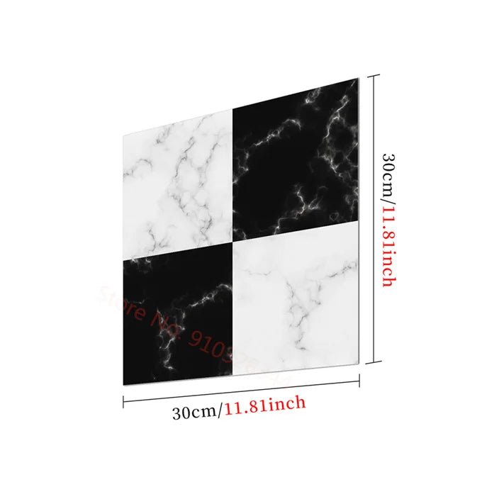 Gach Mosaic Den Trang Marble Dan San Nha Bep DIY Chat Luong - Daisan Store