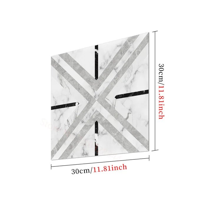 Gach Mosaic Den Trang Marble Dan San Nha Bep DIY Chat Luong - Daisan Store