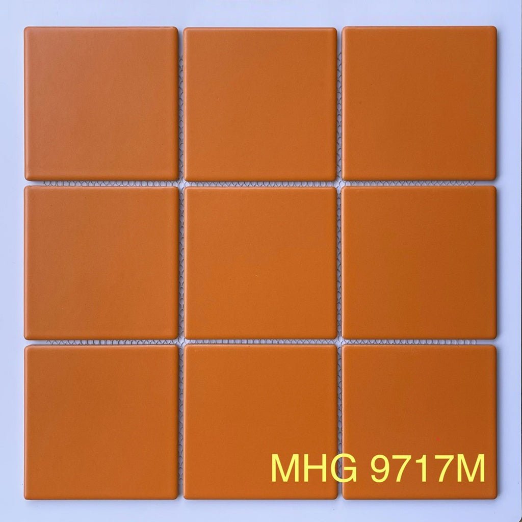 Gạch Mosaic gốm 97x97mm cam mờ MHG 9171M - Daisan Store