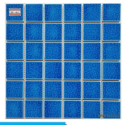Gạch mosaic gốm men rạn 48x48mm GP-483