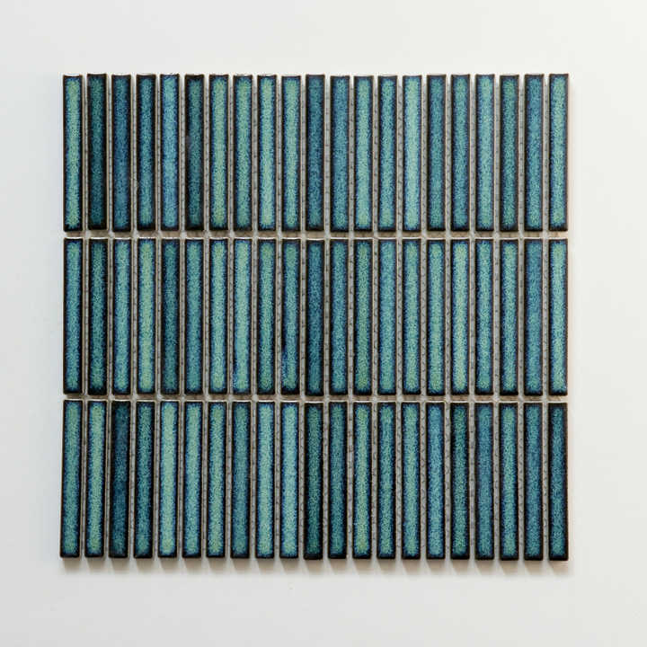 Gạch mosaic gốm họa tiết sọc bóng tráng men 284x295mm - Daisan Store